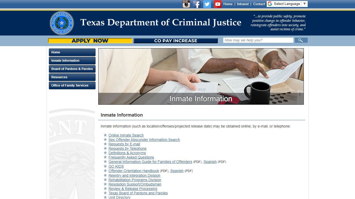 Texas Department of Criminal Justice